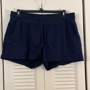 Navy blue workout shorts